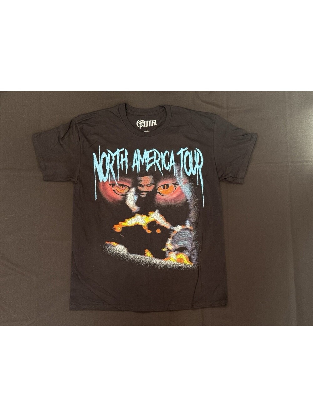 Licensed Gunna Bittersweet Tour North America Eyes Graphic T-Shirt Size Large